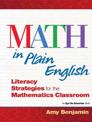 cover image of Math In Plain English